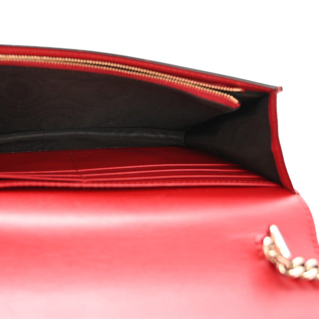 Guccissima Signature Bowy Chain Wallet Hibiscus Red £¨ Direct shipment via from wholesalehk.shop