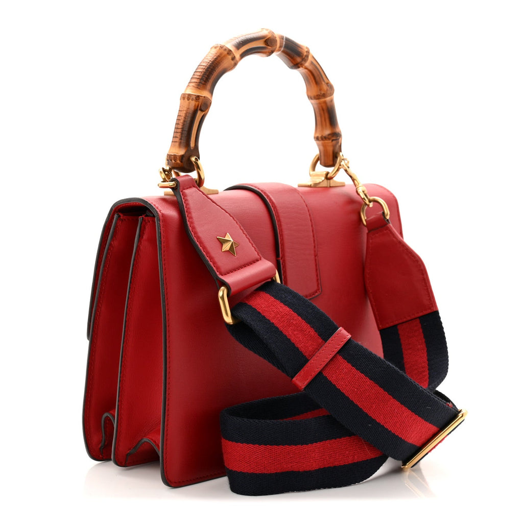 Dollar Calfskin Crystal Web Medium Dionysus Bamboo Top Handle Bag Hibiscus Red Black Diamond wholesalehk.shop