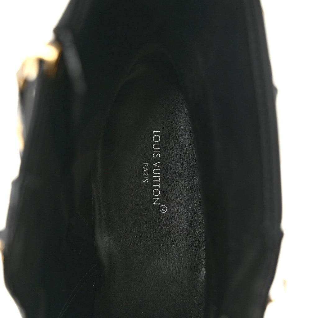 Calfskin Monogram Citizen Flat Ranger Boots 37.5 Cacao Brown Black £¨ Direct shipment via from wholesalehk.shop