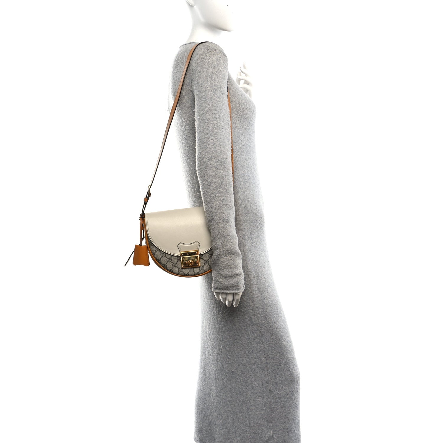 GG Supreme Monogram Calfskin Small Padlock Messenger Shoulder Bag Beige Mystic White Sun Oil £¨ Direct shipment via from wholesalehk.shop