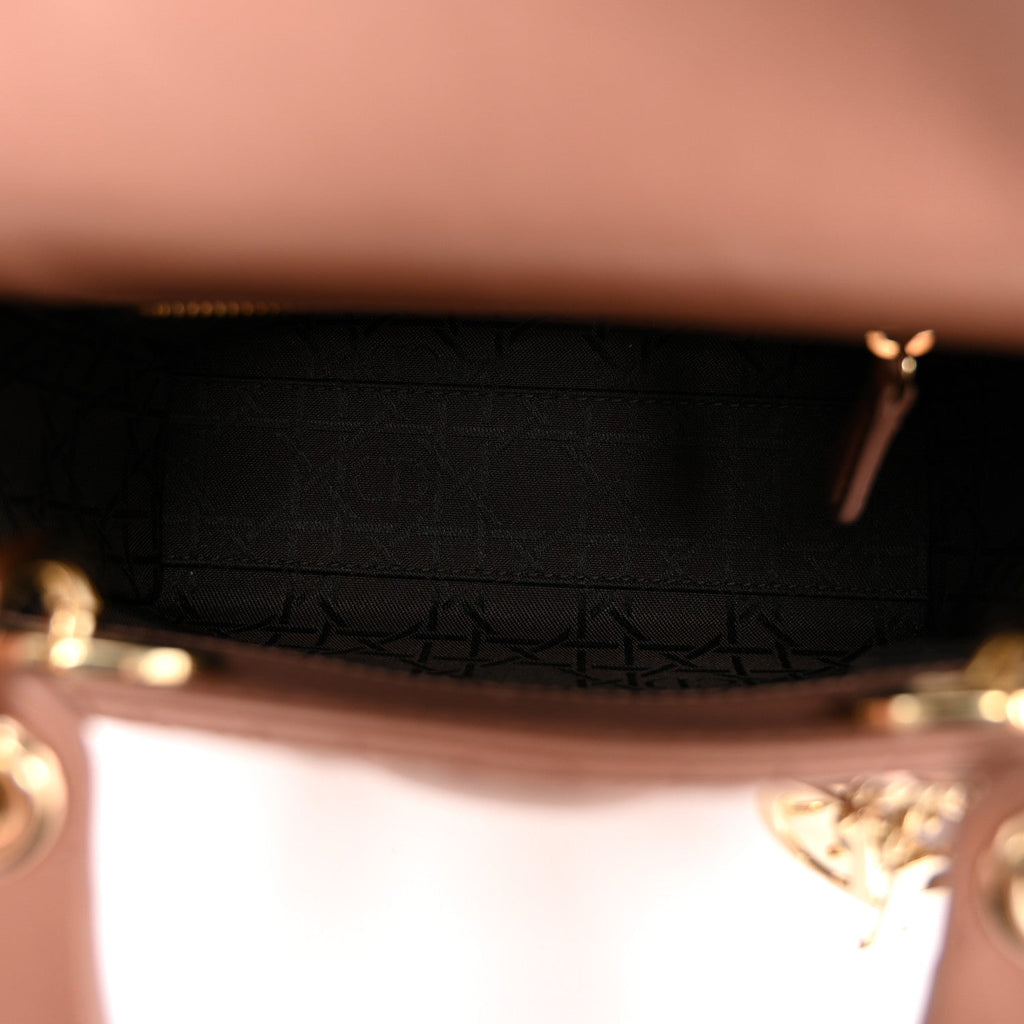 Lambskin Cannage Mini Lady Dior Fard wholesalehk.shop