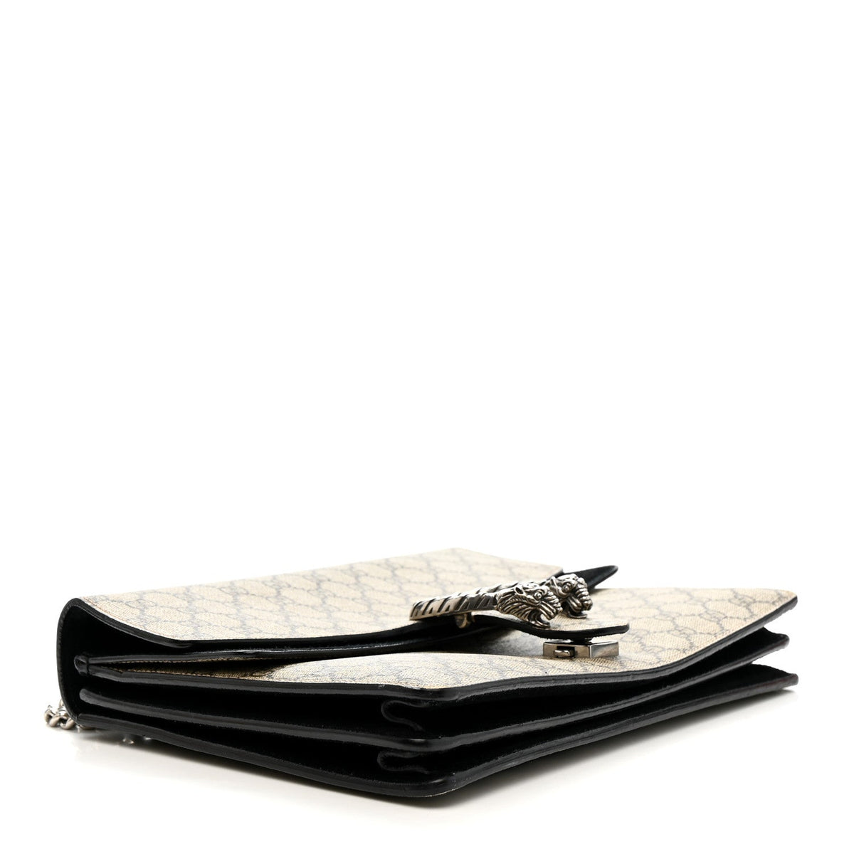 GG Supreme Monogram Medium Dionysus Shoulder Bag Black wholesalehk.shop