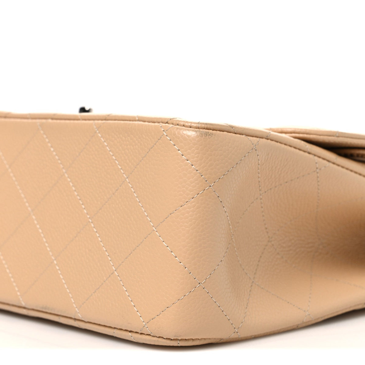 Caviar Quilted Jumbo Double Flap Beige wholesalehk.shop