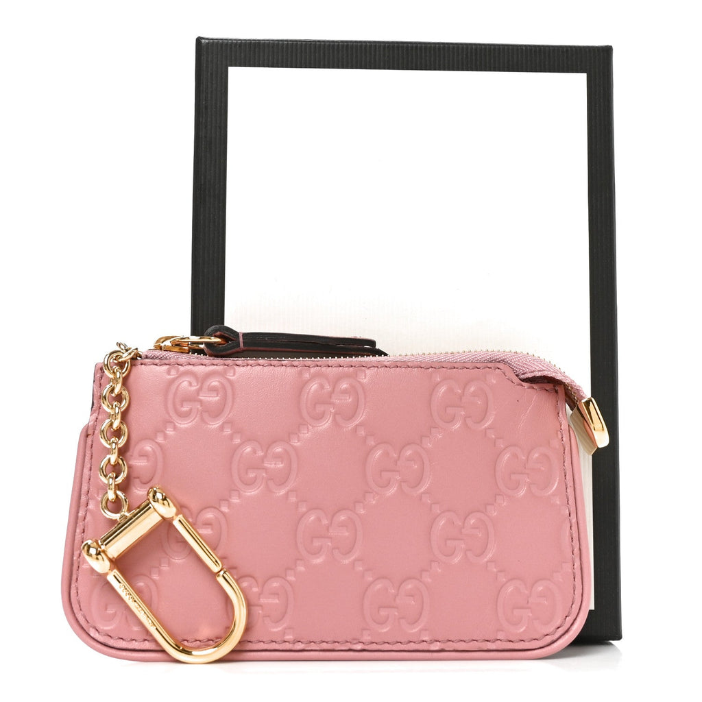 Guccissima Signature Key Case Pink £¨ Direct shipment via from wholesalehk.shop