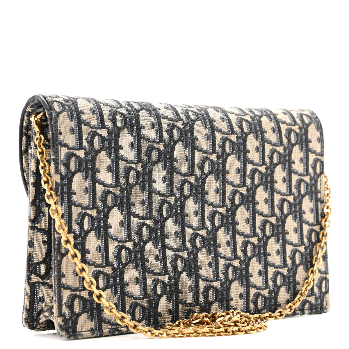Oblique Saddle Chain Pouch Blue wholesalehk.shop