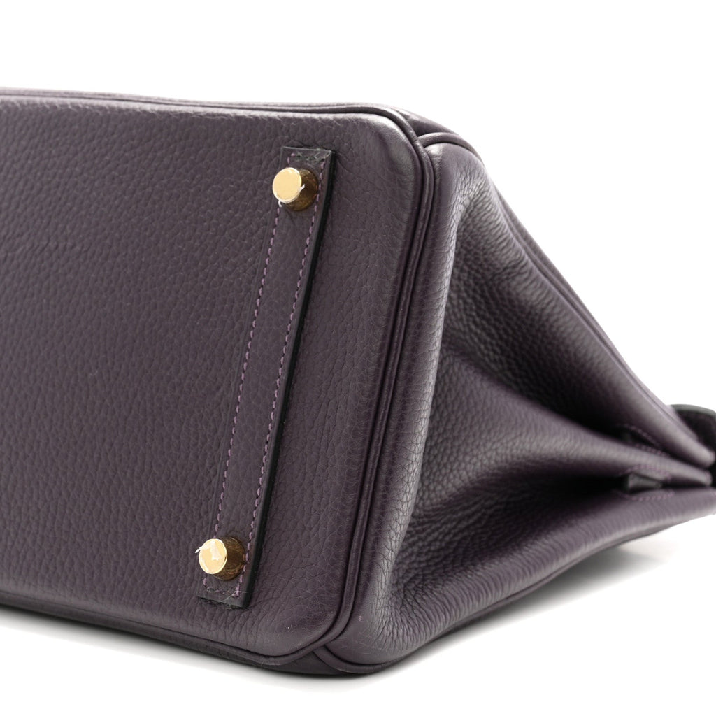 Taurillon Clemence Birkin 30 Raisin £¨ Direct shipment via from wholesalehk.shop