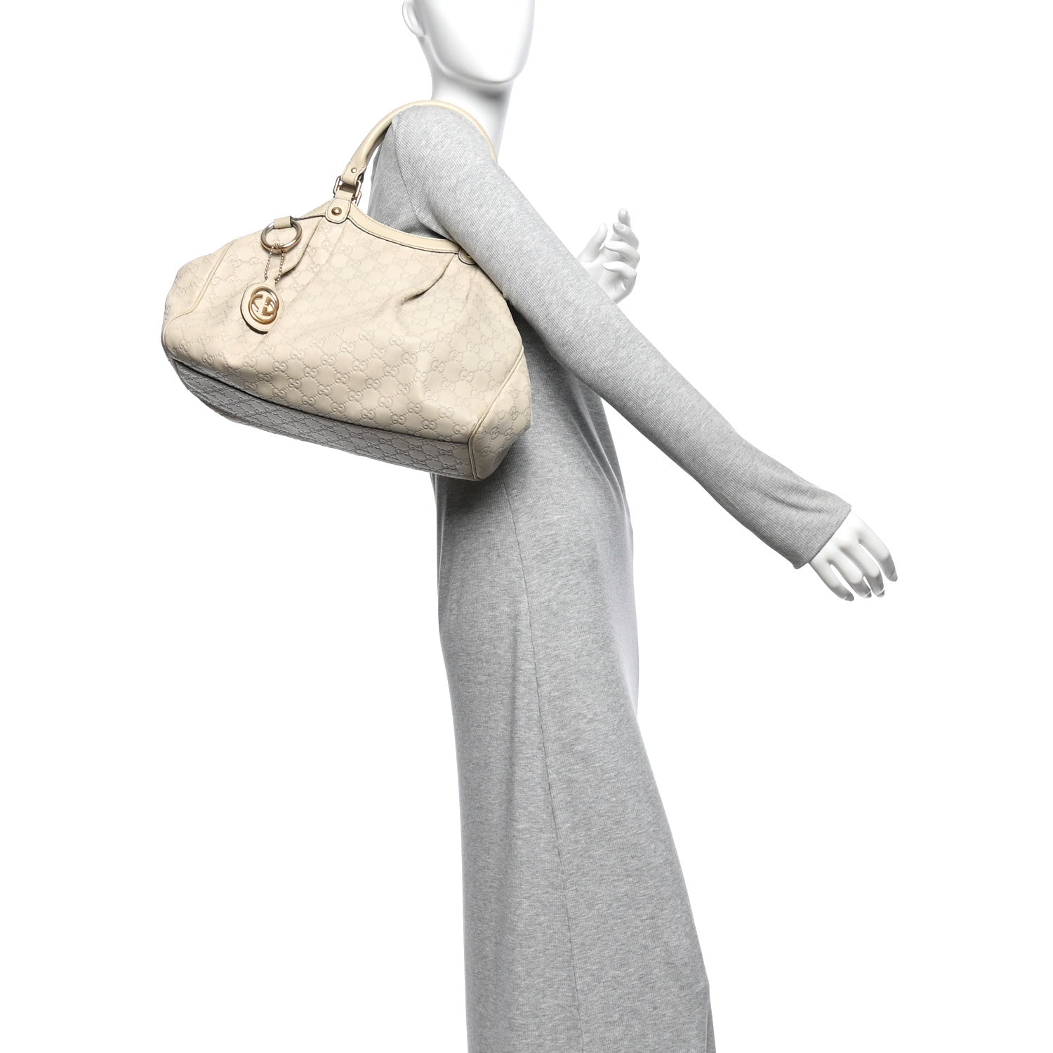 Guccissima Medium Sukey Tote Mystic White £¨ Direct shipment via from wholesalehk.shop