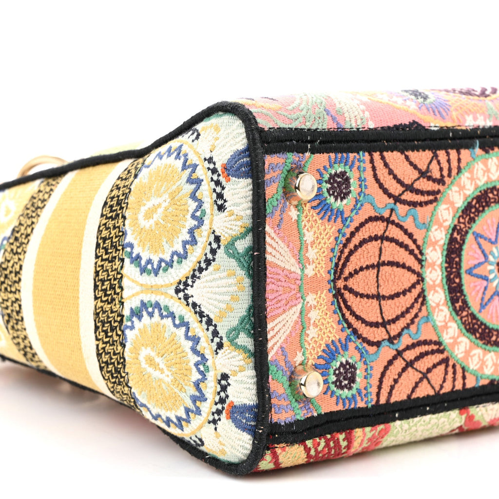 Canvas Embroidered In Lights Medium Lady D-Lite Multicolor wholesalehk.shop
