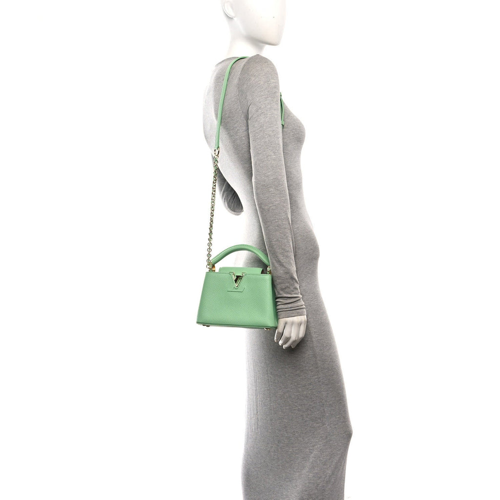 Taurillon Mini Capucines Vert Pomme £¨ Direct shipment via from wholesalehk.shop