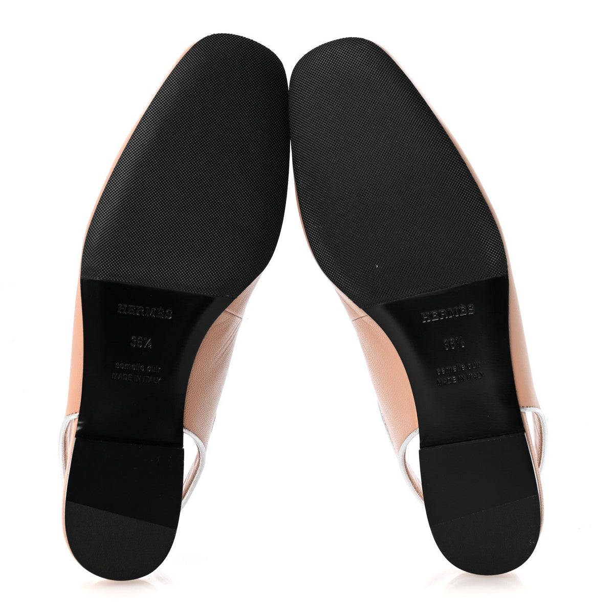 Goatskin Nappa Kleo Slingback Flats 36.5 Beige Perlino Gris Argente wholesalehk.shop