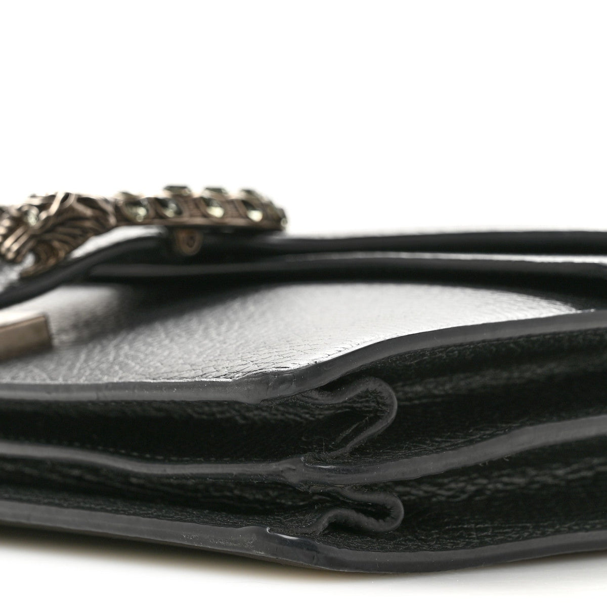 Pebbled Calfskin Small Dionysus Shoulder Bag Black wholesalehk.shop