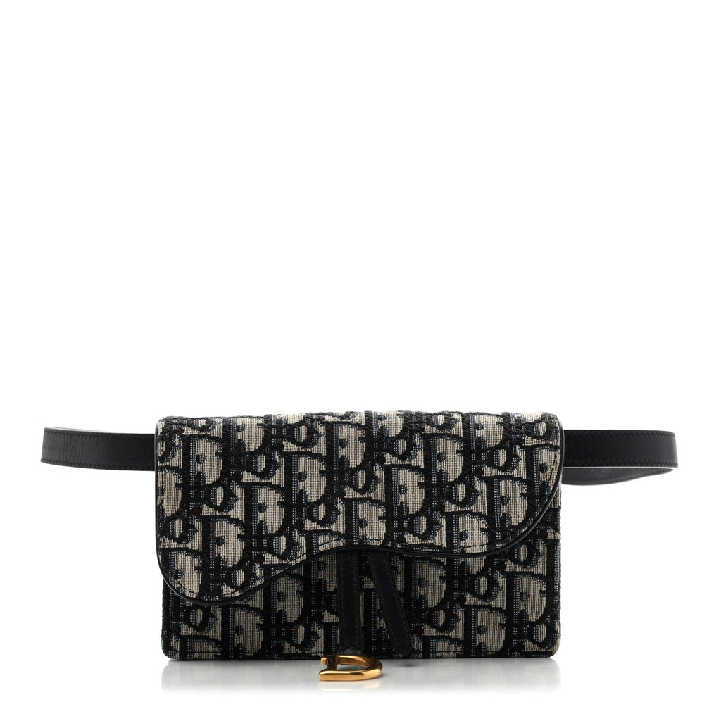 Oblique Saddle Belt Bag Blue wholesalehk.shop
