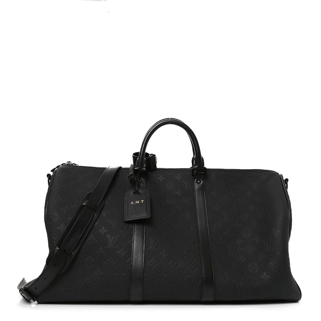 Taurillon Monogram Keepall Bandouliere 50 Black wholesalehk.shop