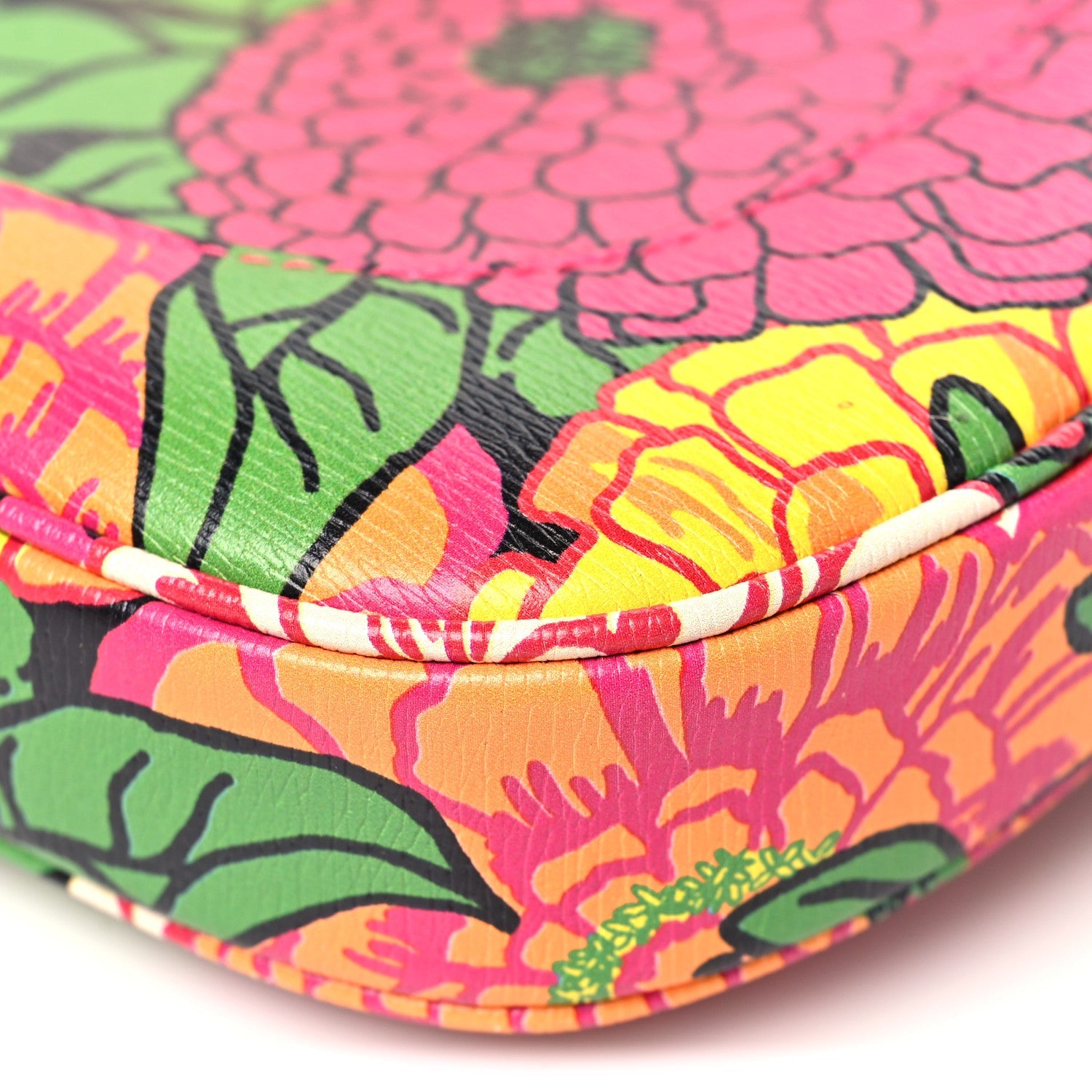 X KEN SCOTT Textured Calfskin Pomponica Print Small Jackie 1961 Hobo Multicolor Fuxia Pompon £¨ Direct shipment via from wholesalehk.shop