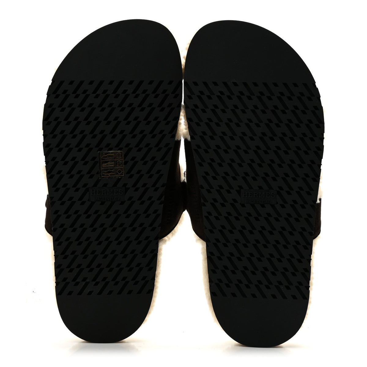 Suede Goatskin Woolskin Womens Chypre Sandals 37.5 Marron Ebene wholesalehk.shop