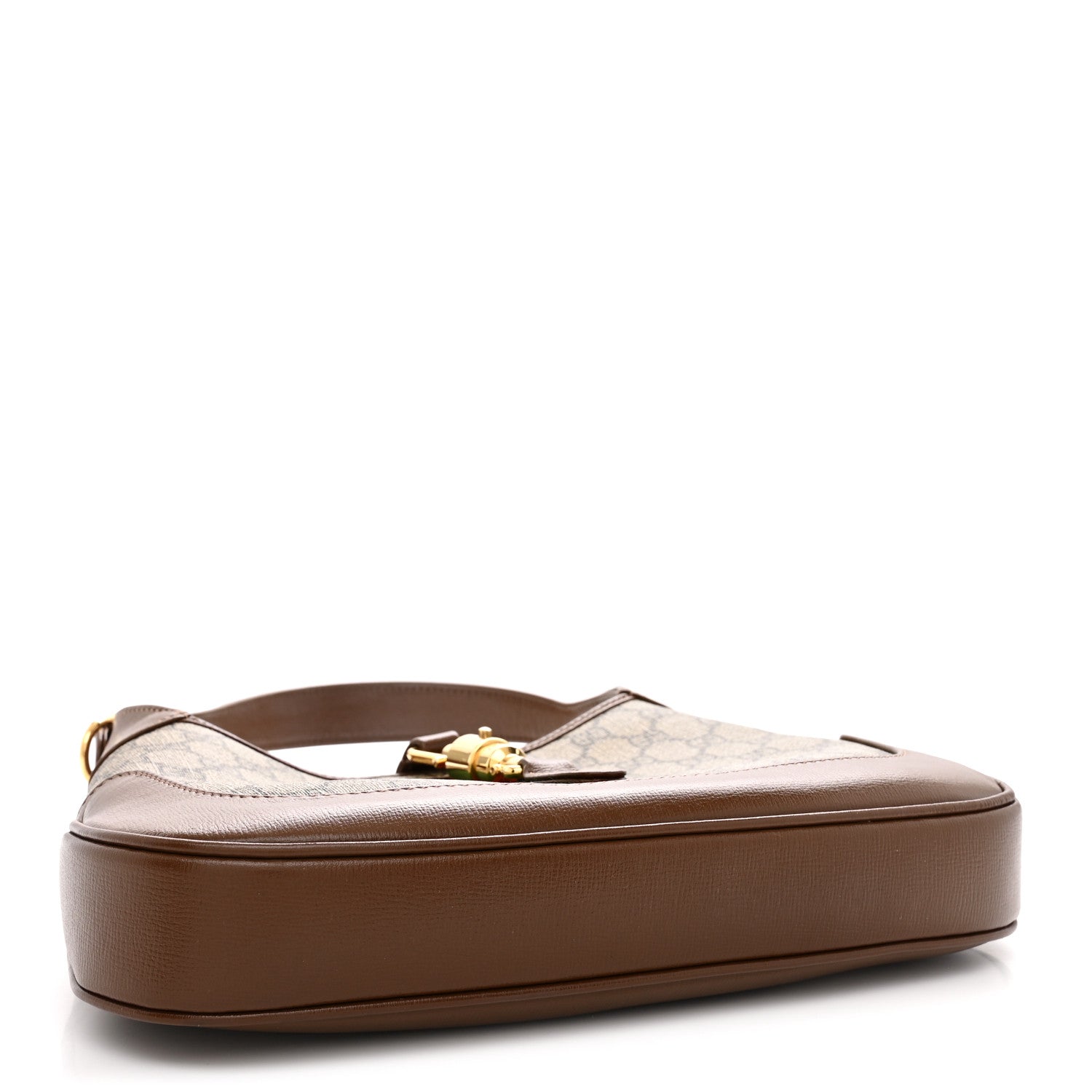 GG Supreme Monogram Azalea Calfskin Web Small Jackie 1961 Hobo Beige Ebony Brown Sugar £¨ Direct shipment via from wholesalehk.shop