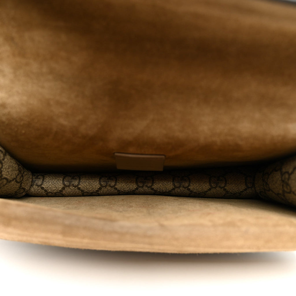 GG Supreme Monogram Suede Crystal Small Dionysus Shoulder Bag Beige Ebony Taupe wholesalehk.shop
