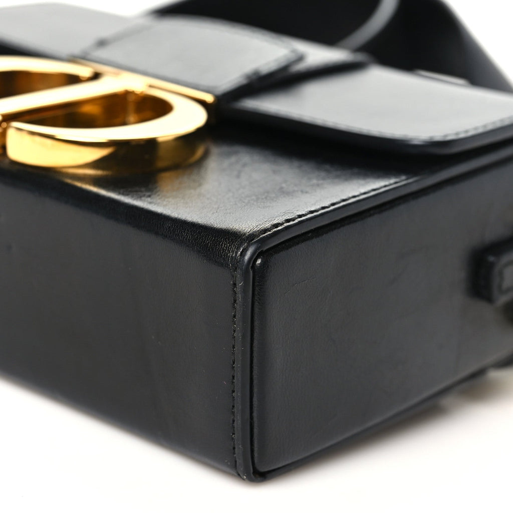 Crackled Lambskin 30 Montaigne Box Bag Black wholesalehk.shop
