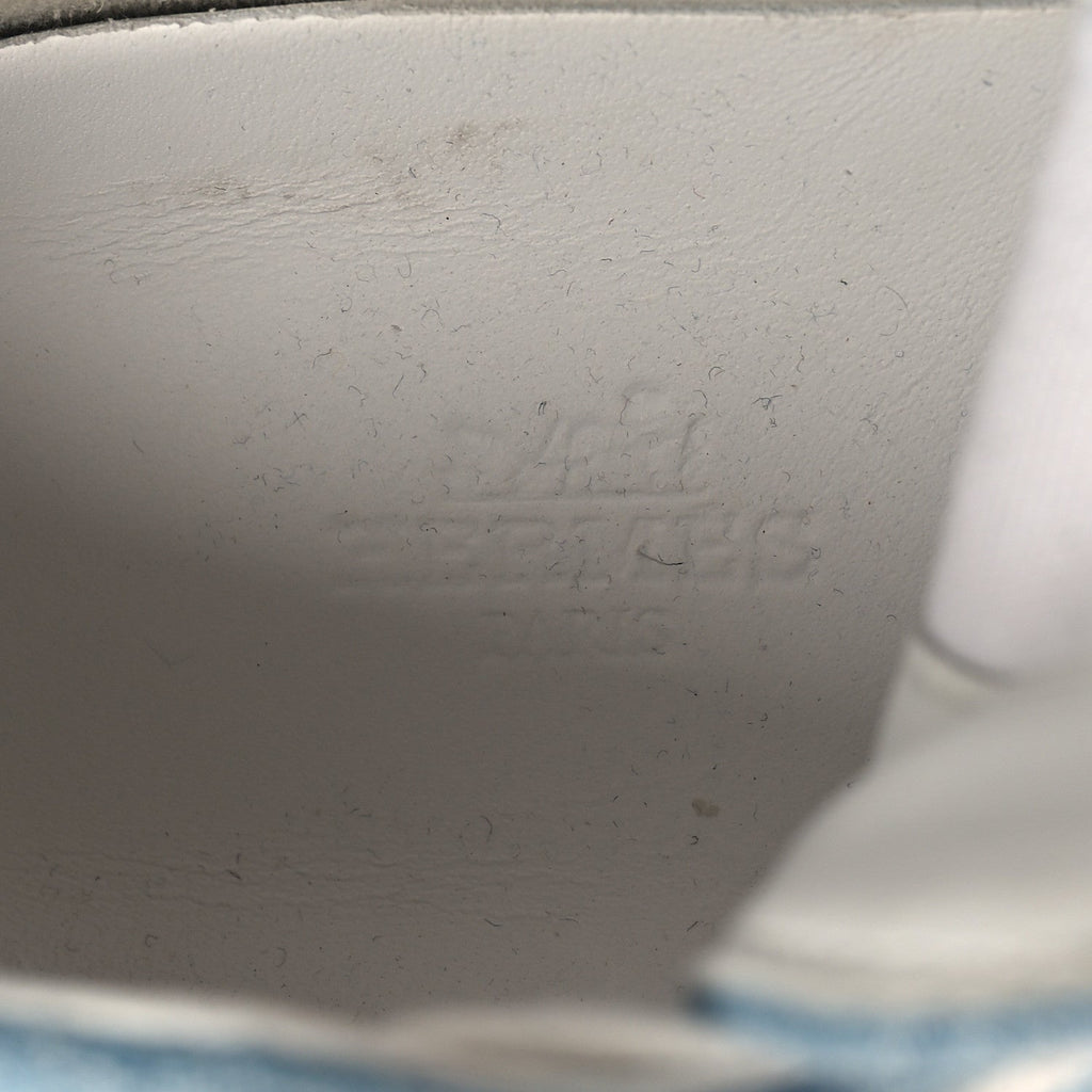 Denim Illico High Top Sneakers 35 Bleu Clair White wholesalehk.shop