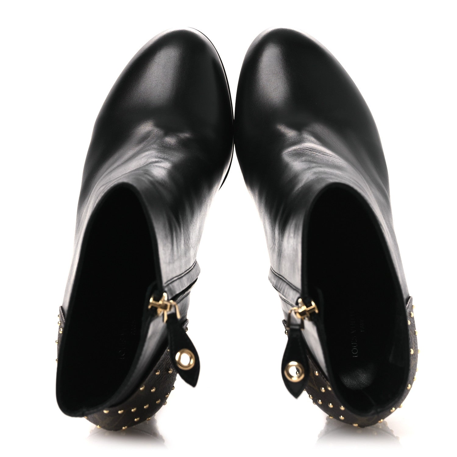 Soft Calfskin Monogram Afterglow Platform Ankle Boots 38.5 Black £¨ Direct shipment via from wholesalehk.shop