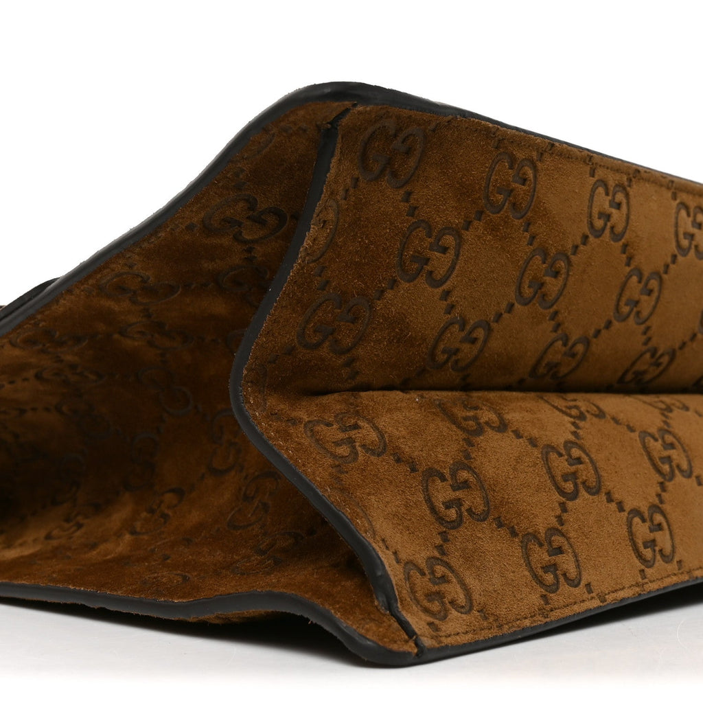 Suede GG Debossed Large Dionysus Shoulder Bag Brown wholesalehk.shop