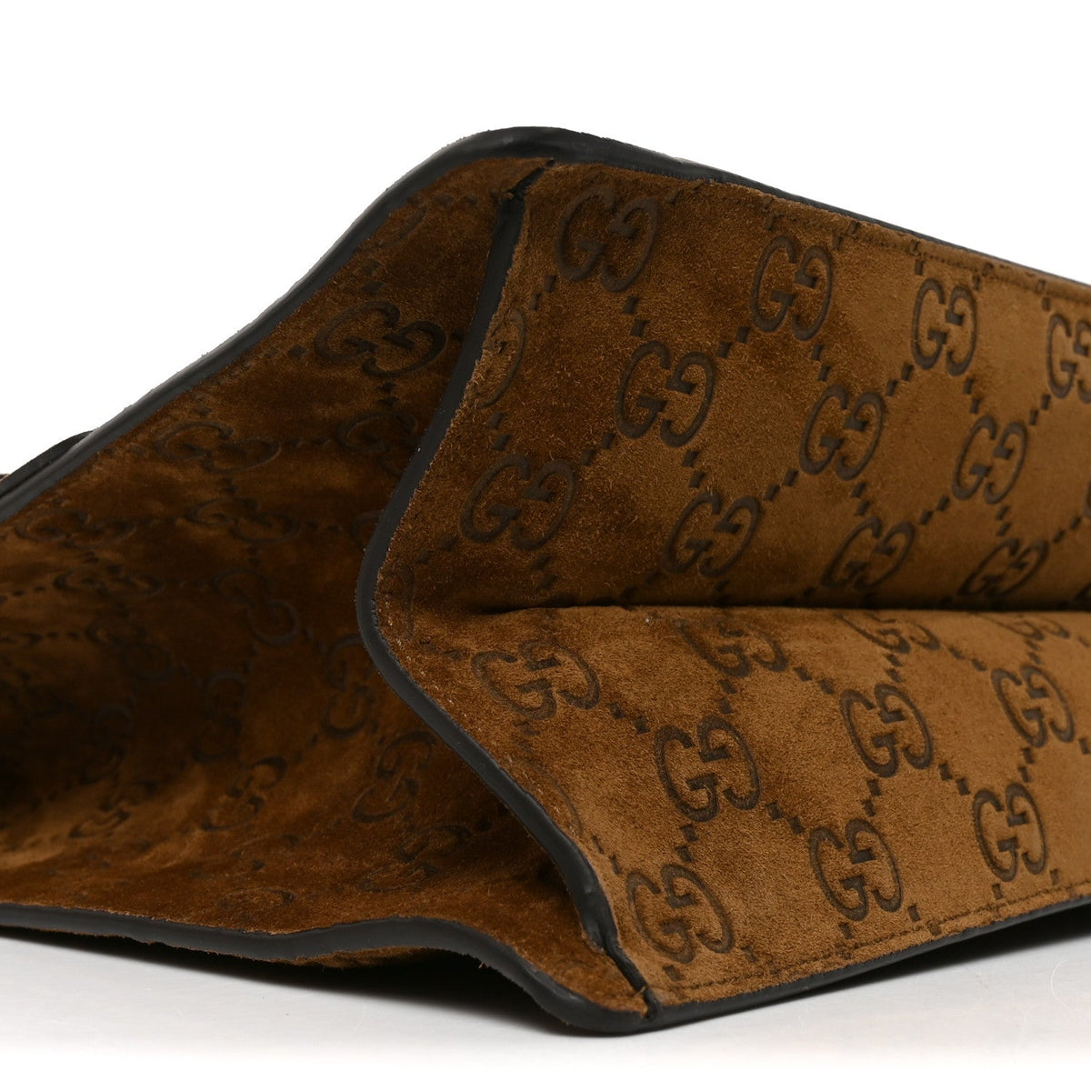 Suede GG Debossed Large Dionysus Shoulder Bag Brown wholesalehk.shop