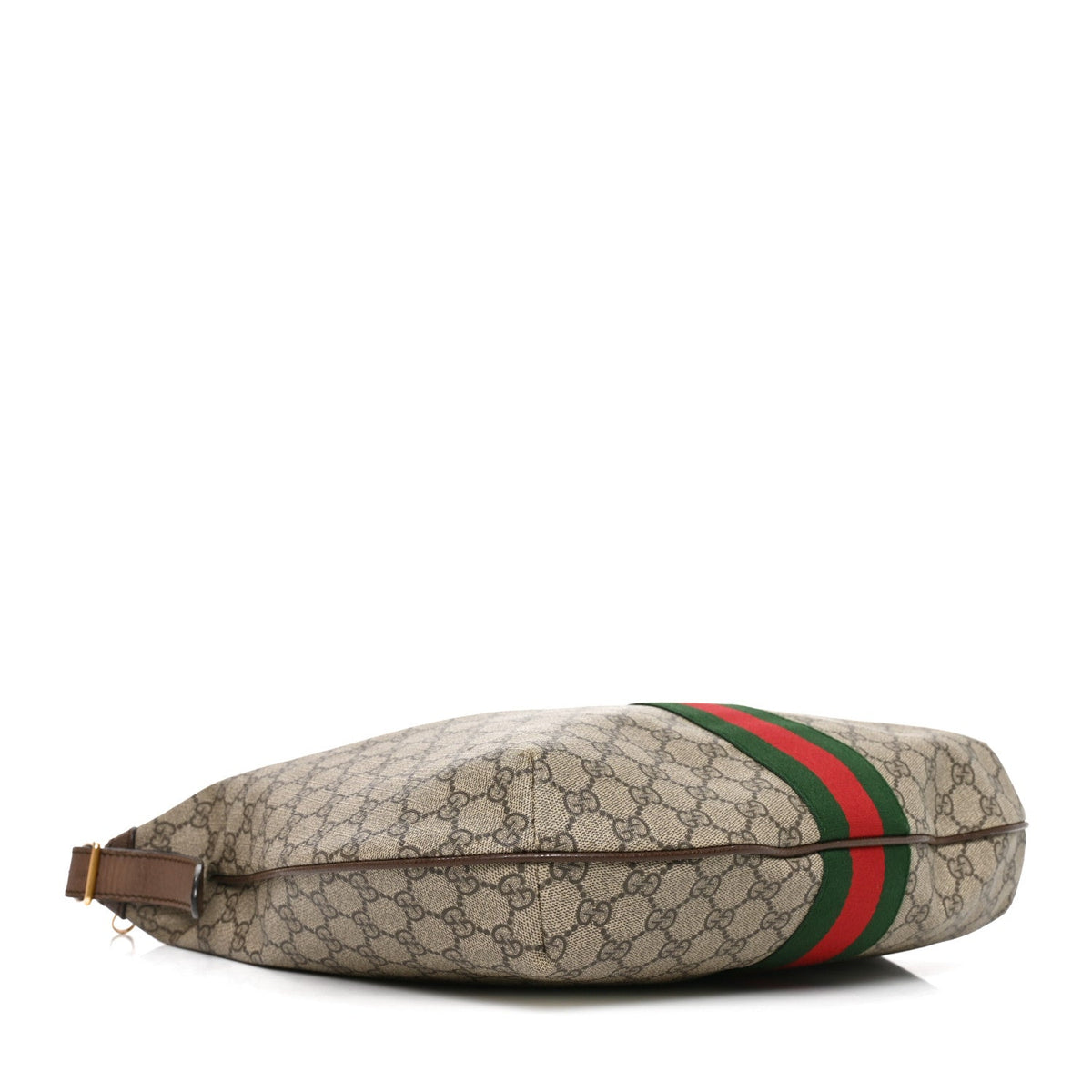 GG Supreme Monogram Web Ophidia Half Moon Hobo Brown wholesalehk.shop