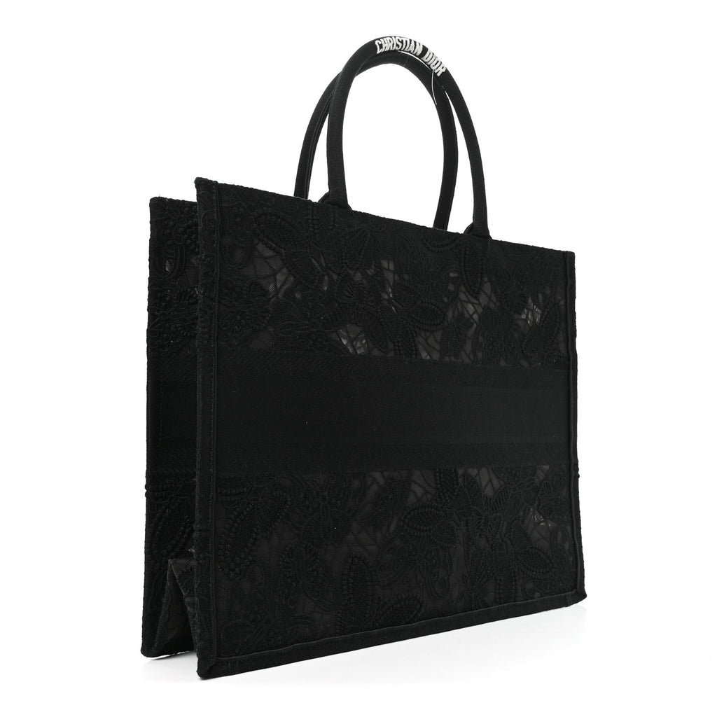 Embroidered 3D Macrame D-Lace Butterfly Large Book Tote Black Multicolor £¨ Direct shipment via from wholesalehk.shop