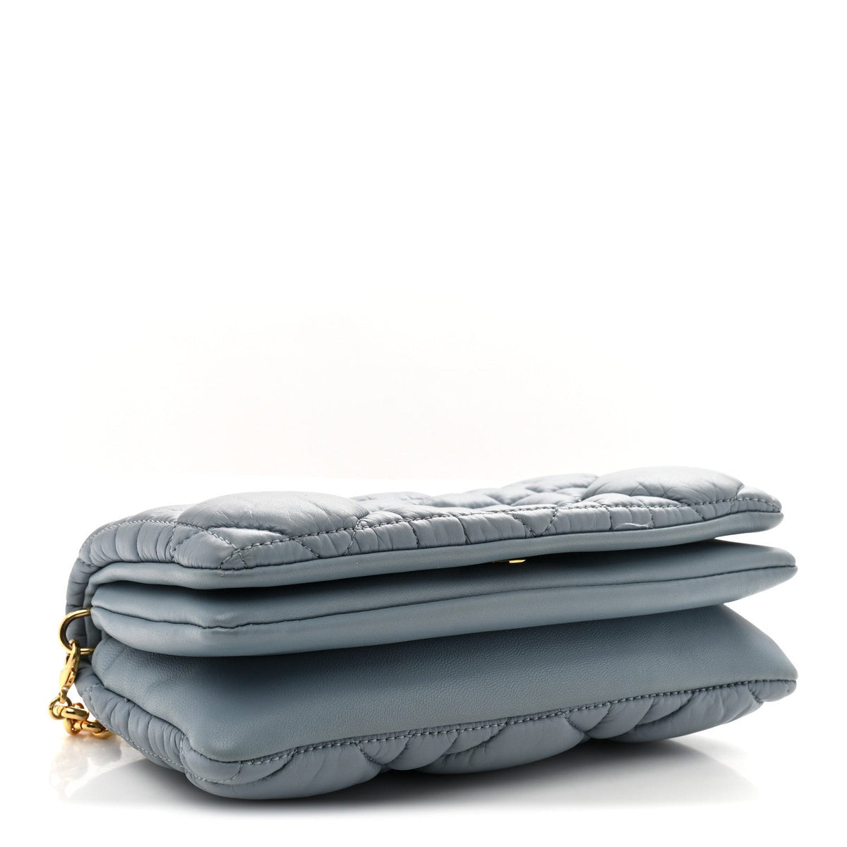 Lambskin Macrocannage Mini Dior Caro Bag Cloud Blue wholesalehk.shop
