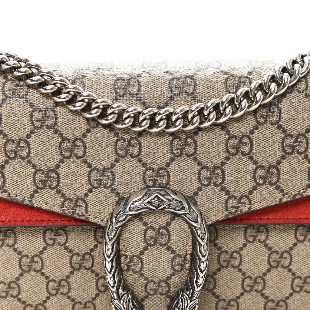 GG Supreme Monogram Small Dionysus Shoulder Bag Red wholesalehk.shop