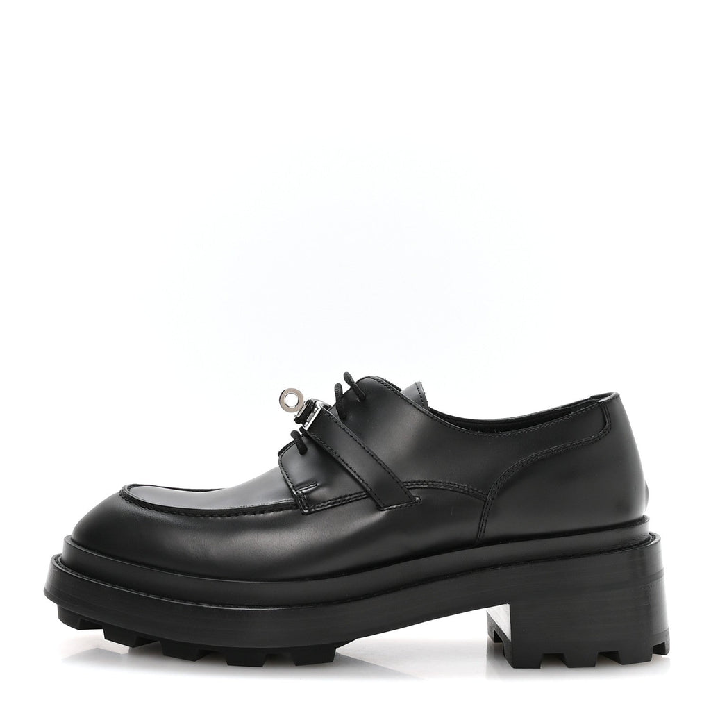 Glossed Calfskin First Oxford 39 Black wholesalehk.shop