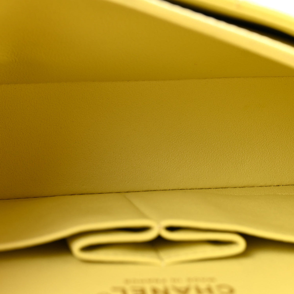 Caviar Quilted Small Double Flap Light Yellow wholesalehk.shop