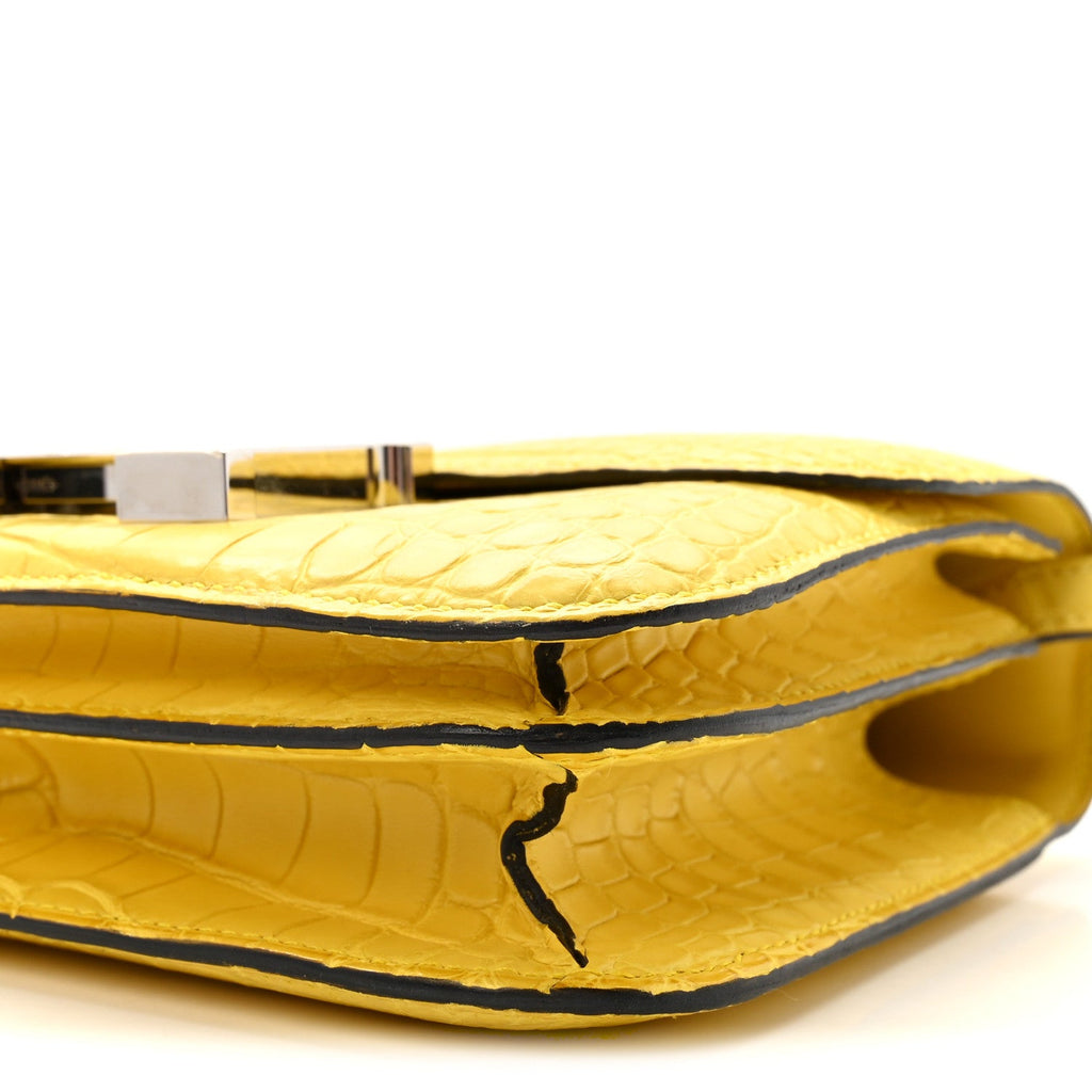 Matte Alligator Constance 18 Mimosa £¨ Direct shipment via from wholesalehk.shop