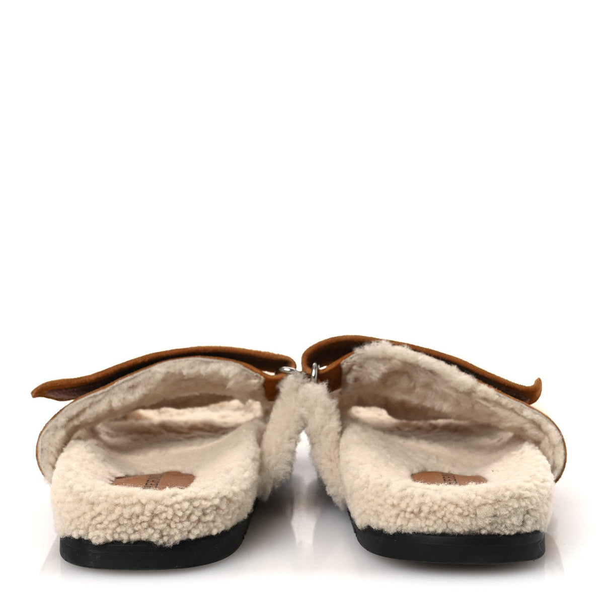 Suede Goatskin Woolskin Womens Chypre Sandals 36.5 Naturel Ecru wholesalehk.shop