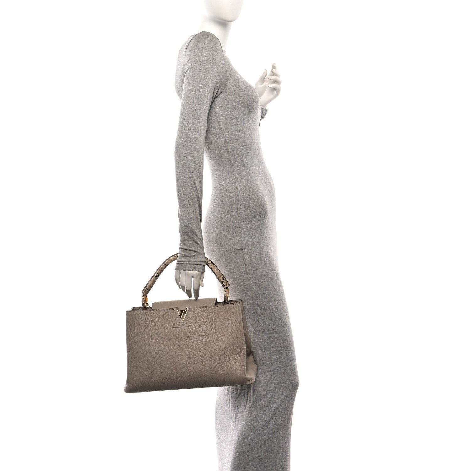 Taurillon Snakeskin Capucines Galet £¨ Direct shipment via from wholesalehk.shop