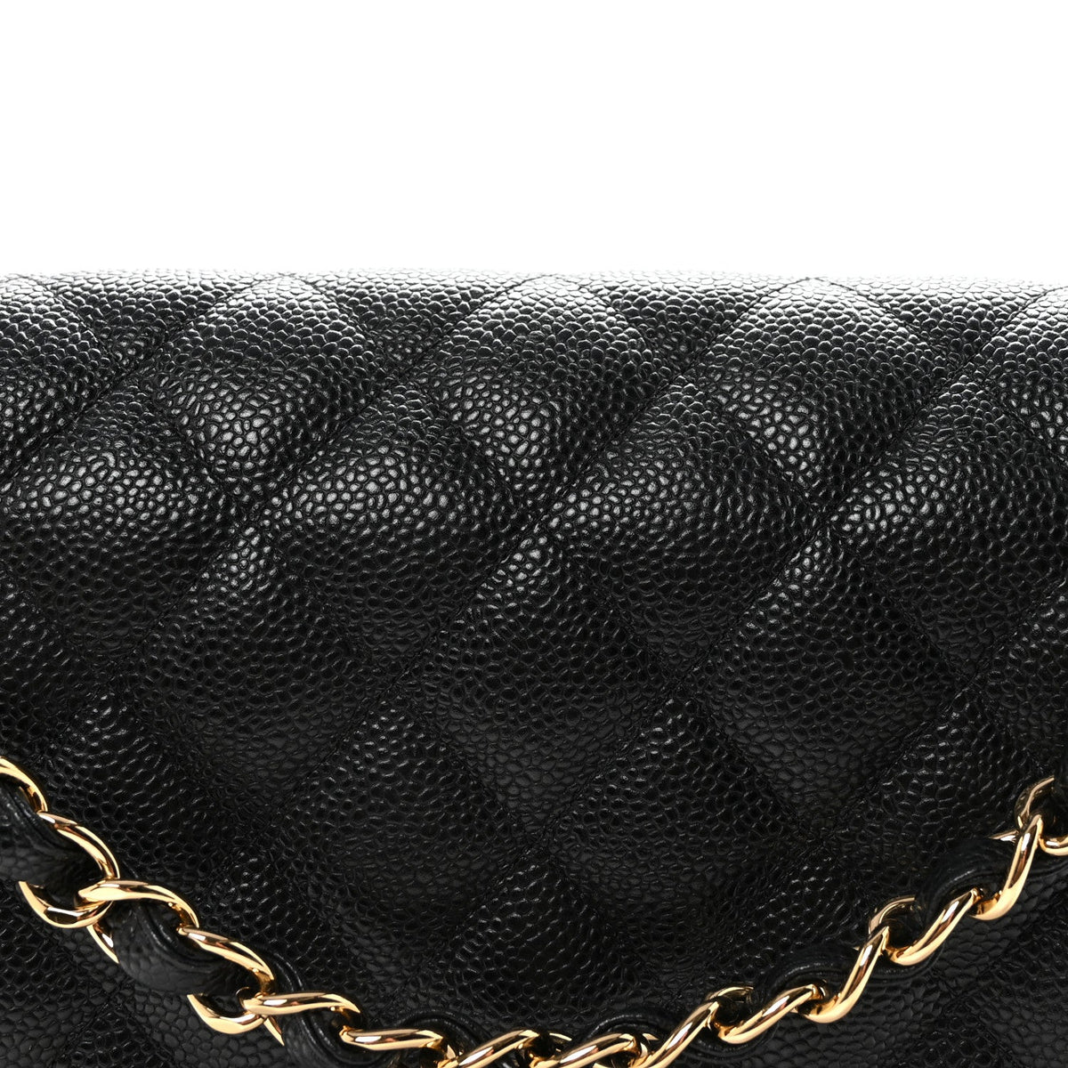 Caviar Quilted Jumbo Double Flap Black wholesalehk.shop
