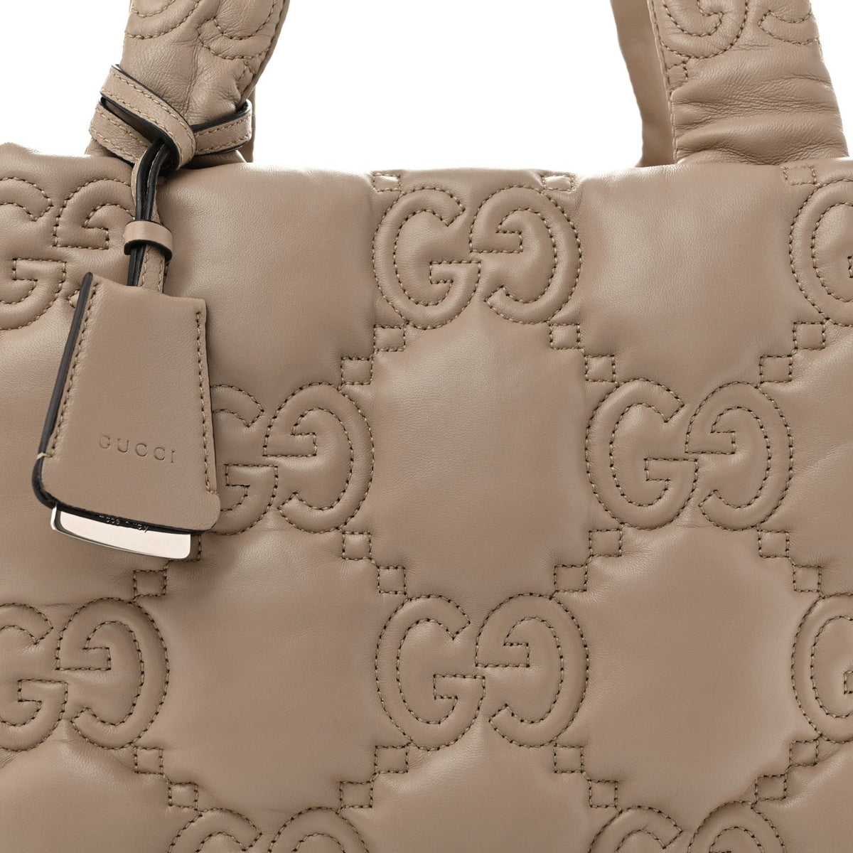 Calfskin GG Matelasse Large Tote  Beige wholesalehk.shop