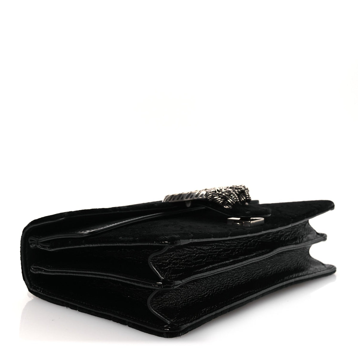 Velvet GG Monogram Small Dionysus Shoulder Bag Black wholesalehk.shop