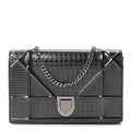 Metallic Patent Micro-Cannage Diorama Wallet on Chain Pouch Onyx Black ¡§ Direct shipment via from wholesalehk.shop