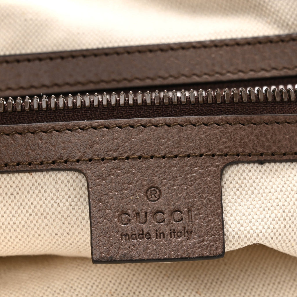 GG Supreme Monogram Web Small Ophidia Half Moon Hobo Brown wholesalehk.shop