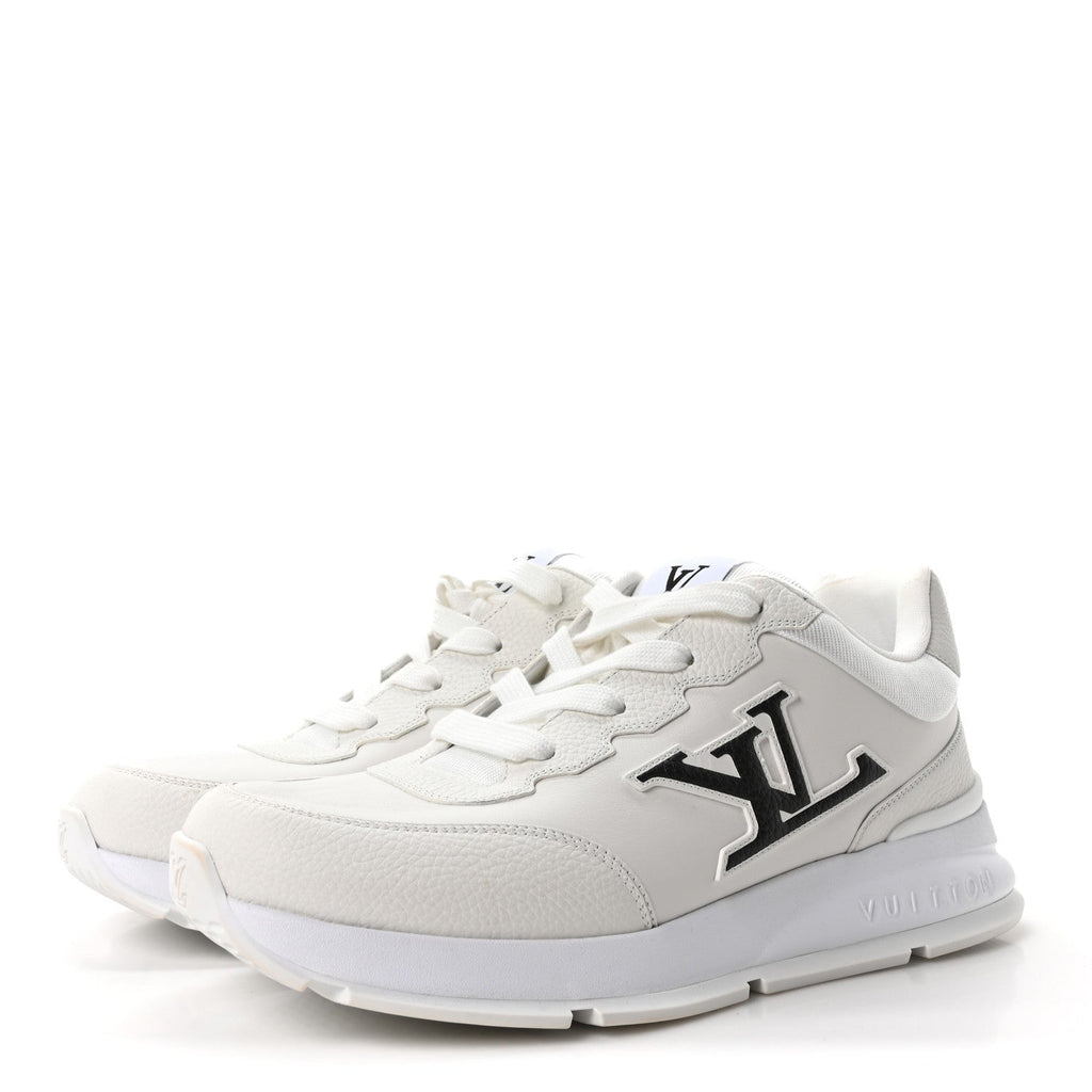 Calfskin Mens LV Classic Sneakers 9.5 White £¨ Direct shipment via from wholesalehk.shop
