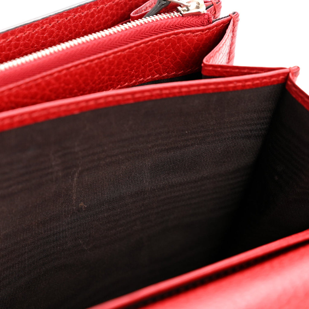 Calfskin Mini Dionysus Chain Wallet Hibiscus Red wholesalehk.shop