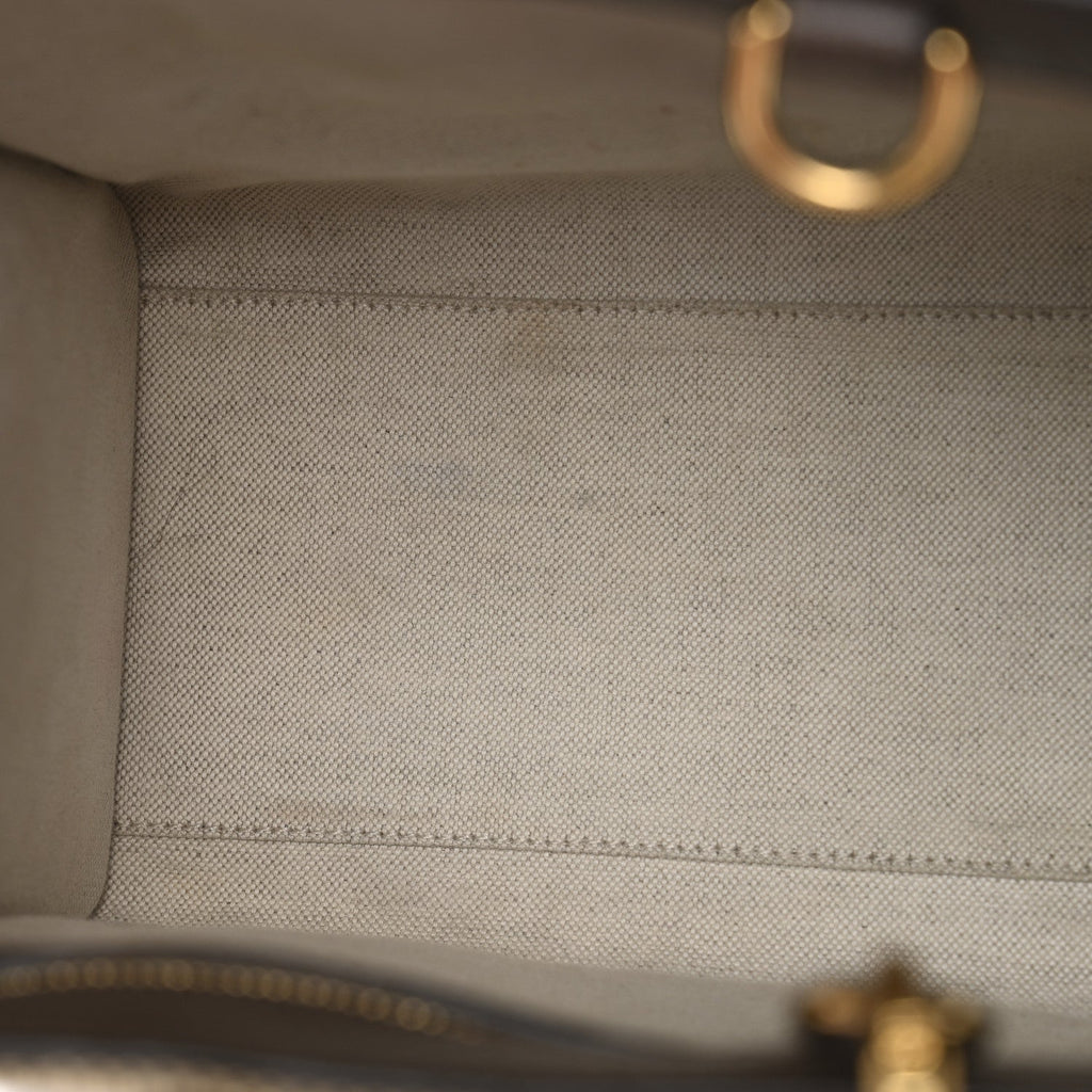 Monogram Jumbo GG Textured Dollar Calfskin Web Small Tote Bag Camel Ebony New Acero wholesalehk.shop
