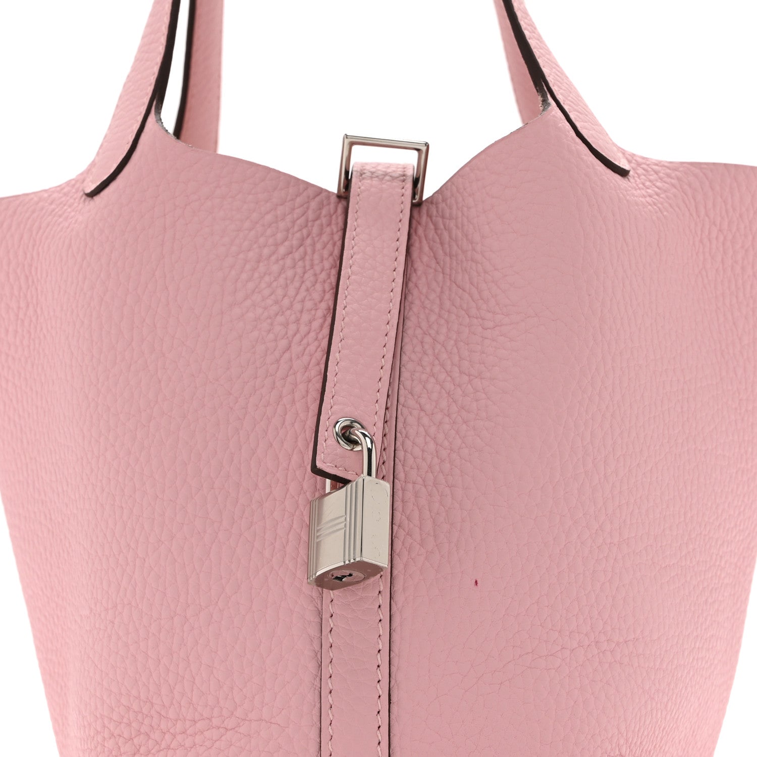 Taurillon Clemence Picotin Lock 18 PM Rose Sakura £¨ Direct shipment via from wholesalehk.shop