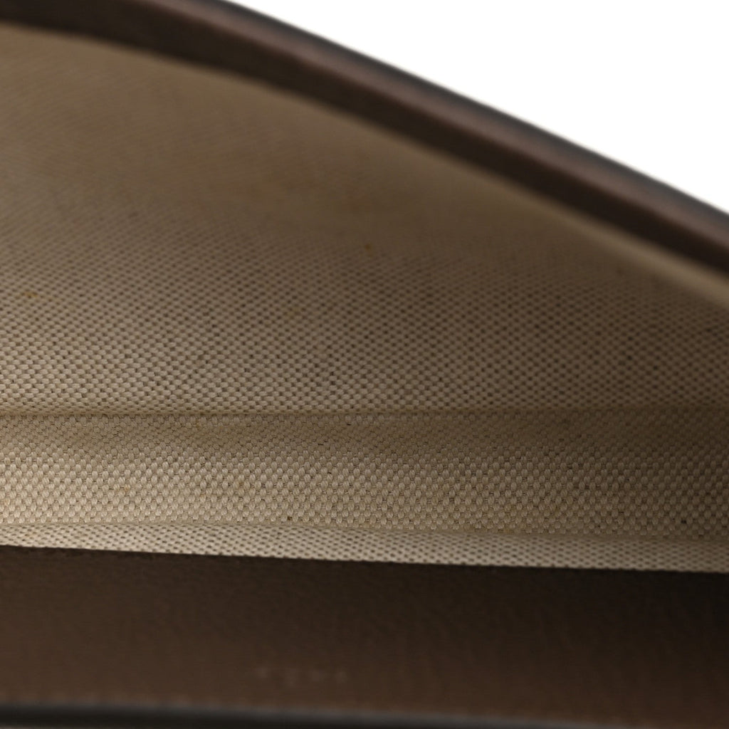 GG Supreme Monogram Textured Dollar Calfskin Web Mini Ophidia Envelope Shoulder Bag Beige Ebony wholesalehk.shop