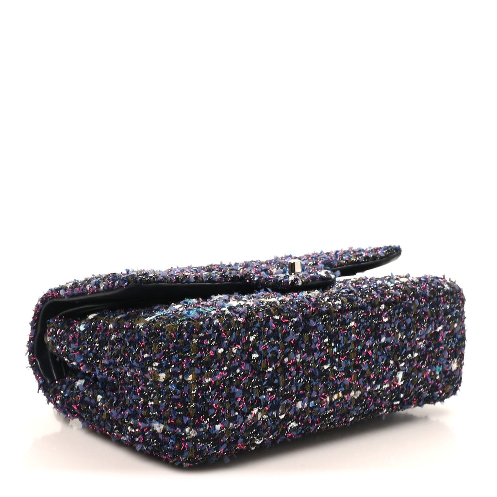 Tweed Quilted Medium Double Flap Blue Purple Khaki Pink wholesalehk.shop