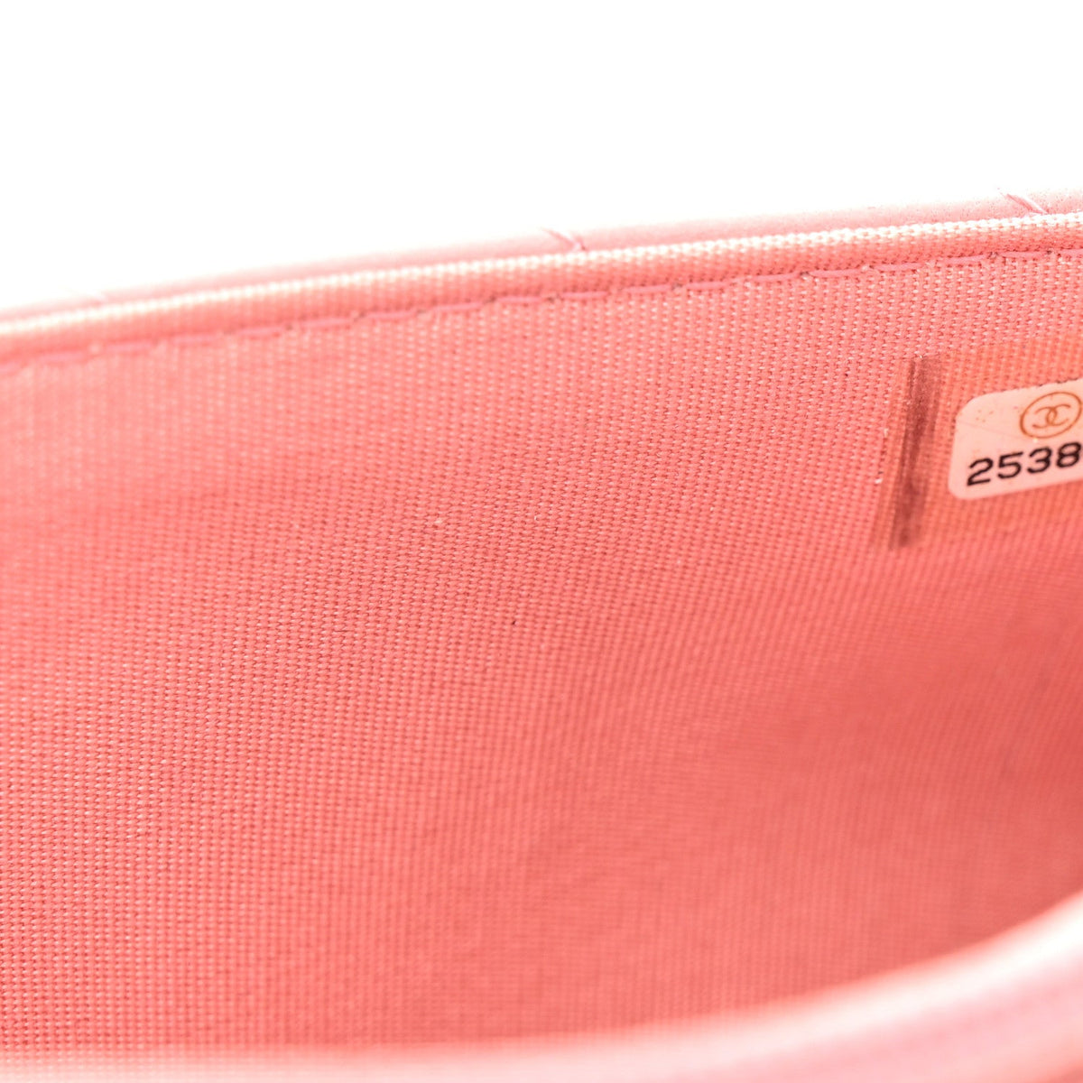 Lambskin Chevron Quilted Trendy CC Wallet On Chain WOC Pink wholesalehk.shop