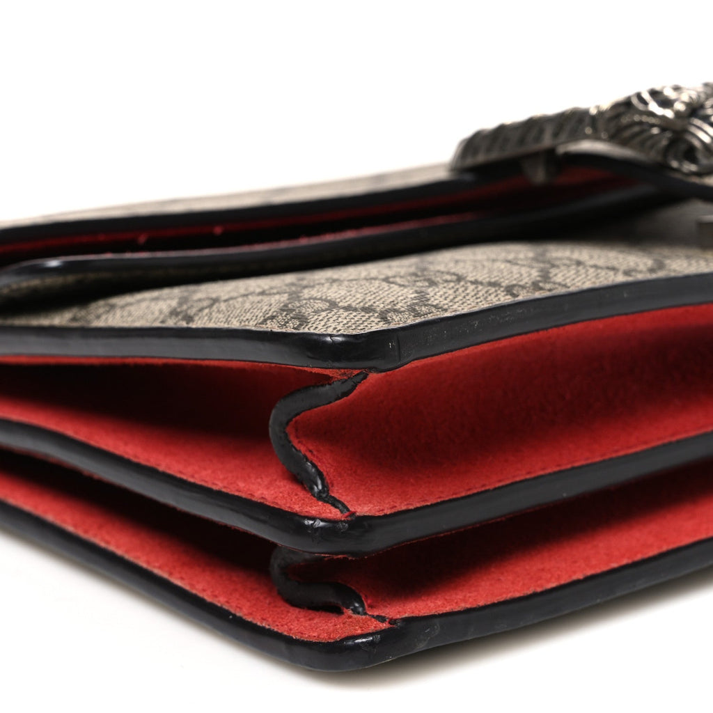 GG Supreme Monogram Small Dionysus Shoulder Bag Red wholesalehk.shop