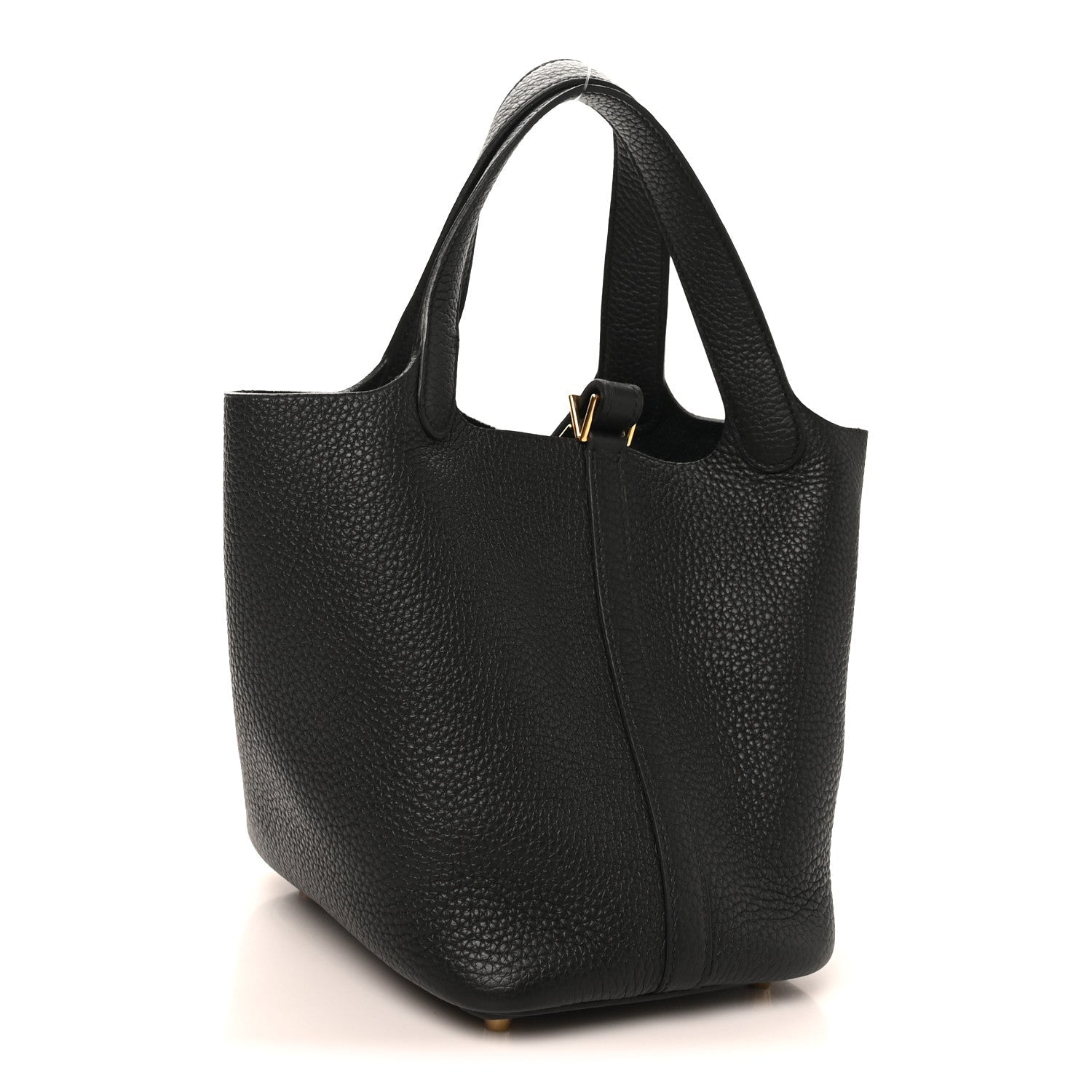 Taurillon Clemence Picotin Lock 18 PM Black £¨ Direct shipment via from wholesalehk.shop
