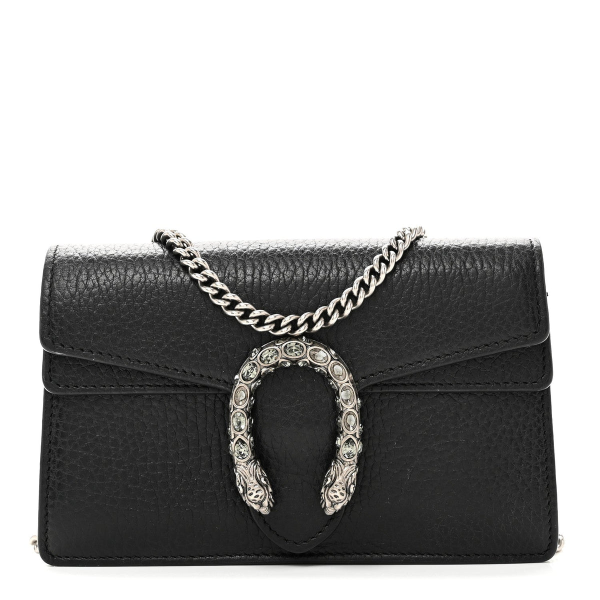 Calfskin Super Mini Dionysus Shoulder Bag Black wholesalehk.shop
